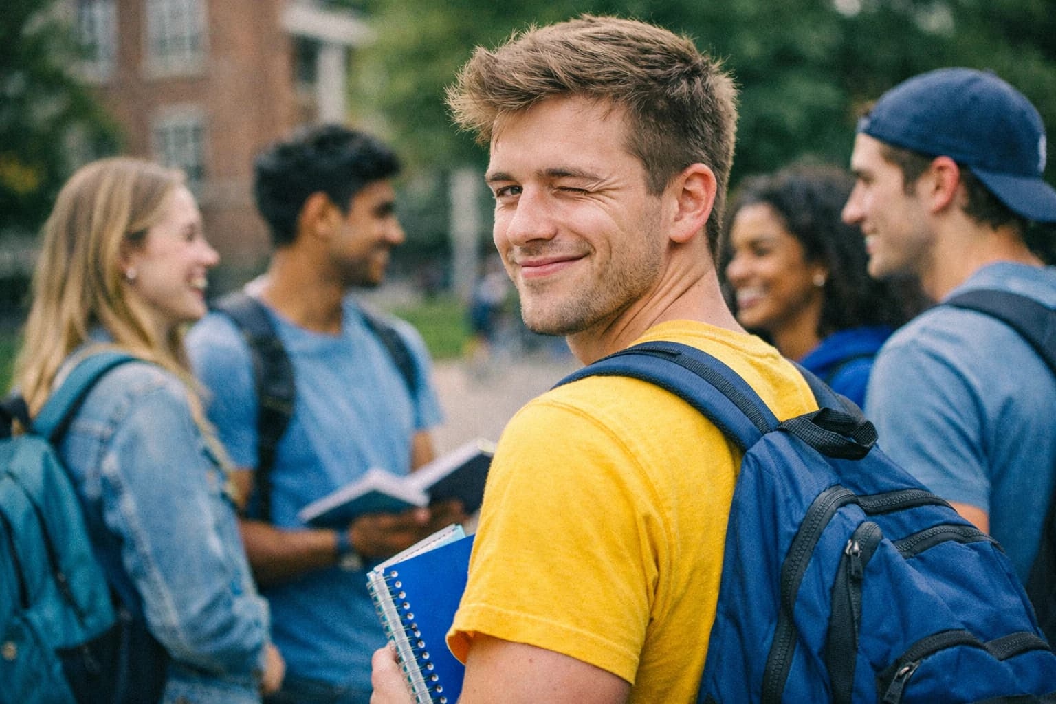 Student auf dem Campus: Der typische Alltag zwischen Vorlesungen, Nebenjob und wissenschaftlichen Arbeiten