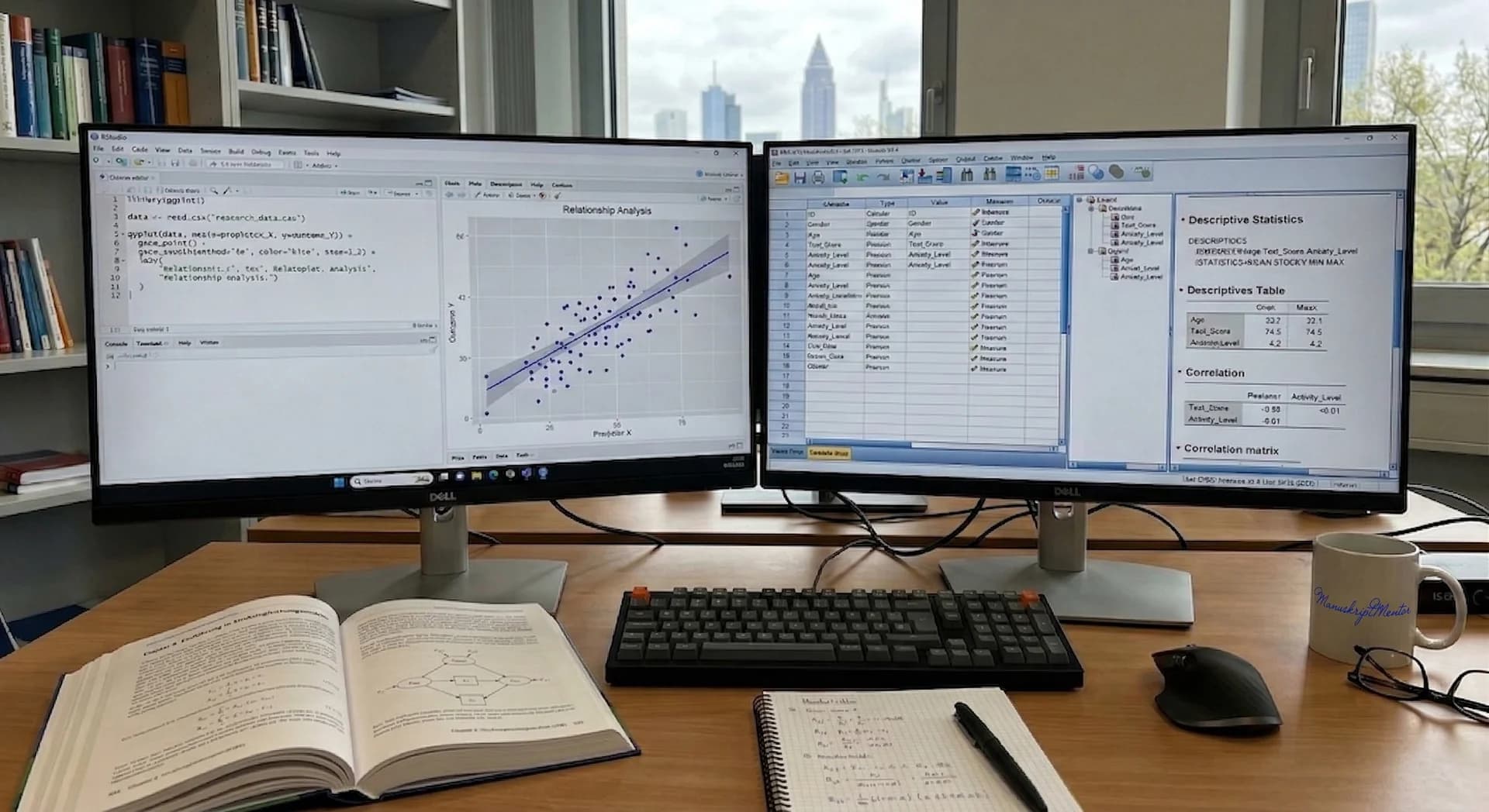 Statistische Auswertung mit R-Studio und SPSS fuer empirische Forschungsarbeiten