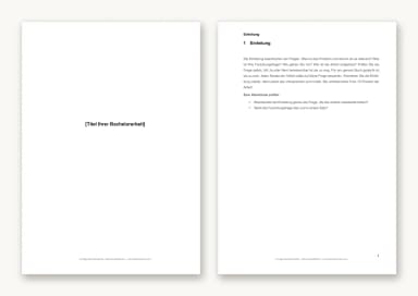Vorschau der Bachelorarbeit-Vorlage