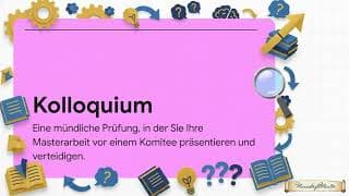 Masterarbeit verteidigen: So meistern Sie Ihr Kolloquium