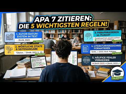 APA 7 richtig zitieren: Die 5 wichtigsten Regeln für Ihre Abschlussarbeit