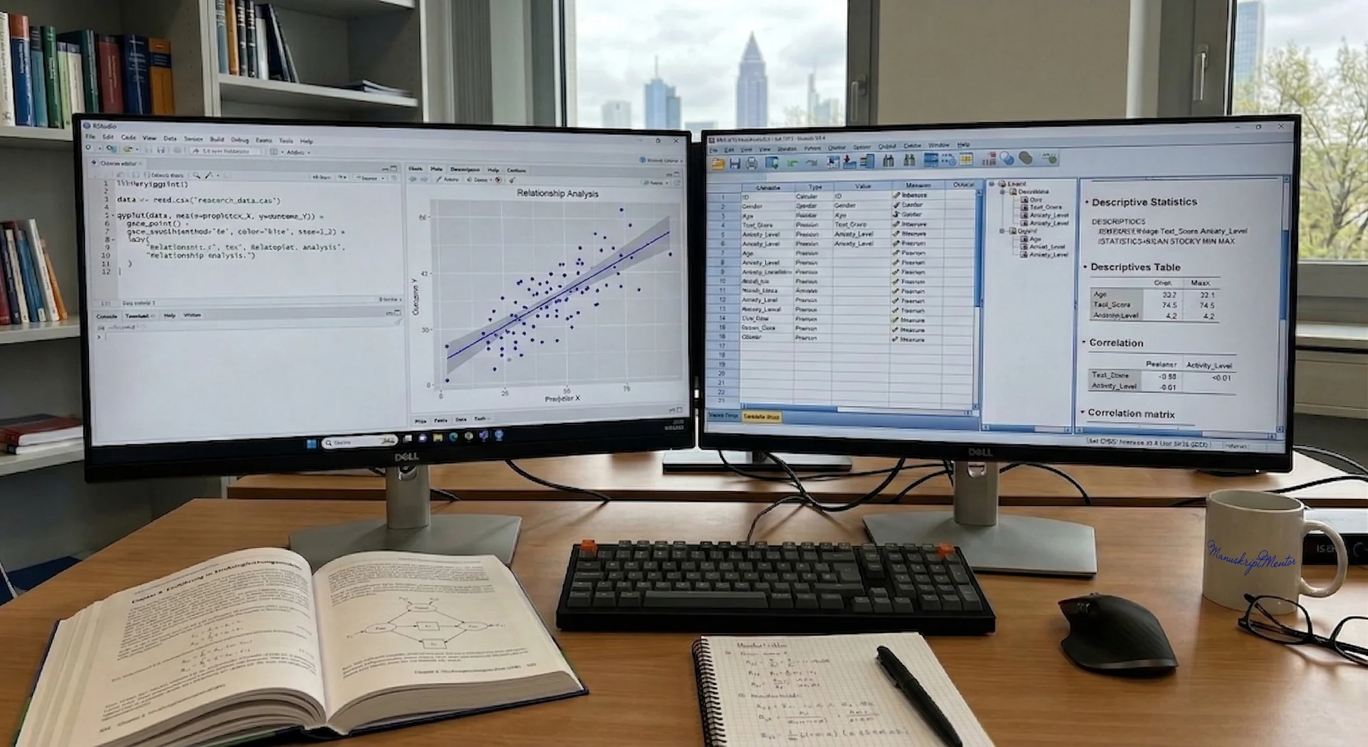 Statistische Auswertung mit R-Studio und SPSS fuer empirische Forschungsarbeiten