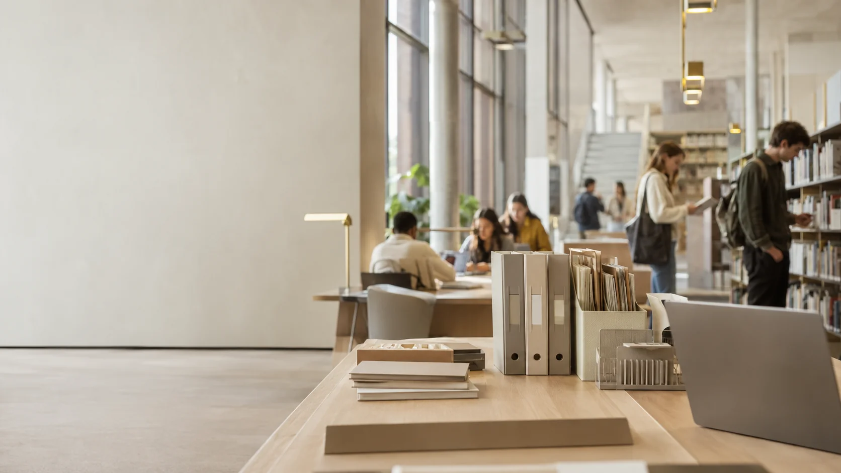 Lernzentrum einer Universität, Symbolbild der Vorlagen-Bibliothek von ManuskriptMentor