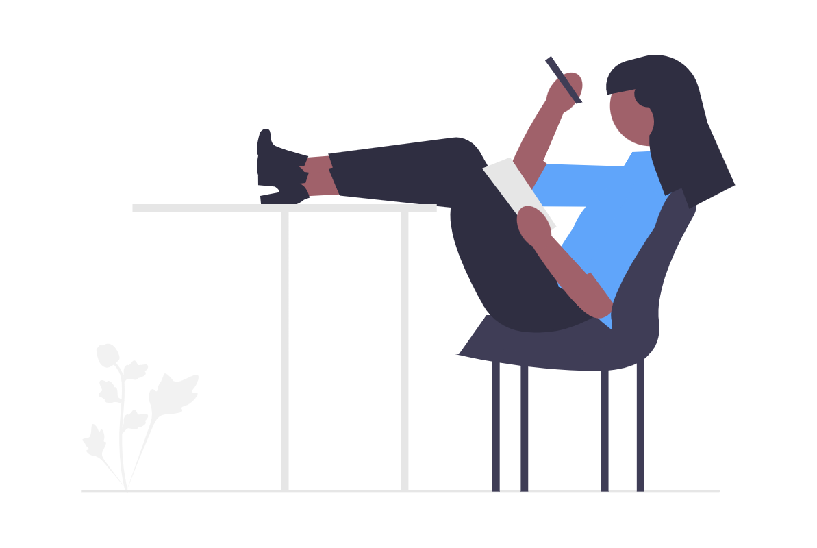 Hausarbeit schreiben lassen - Studentin beim Lernen